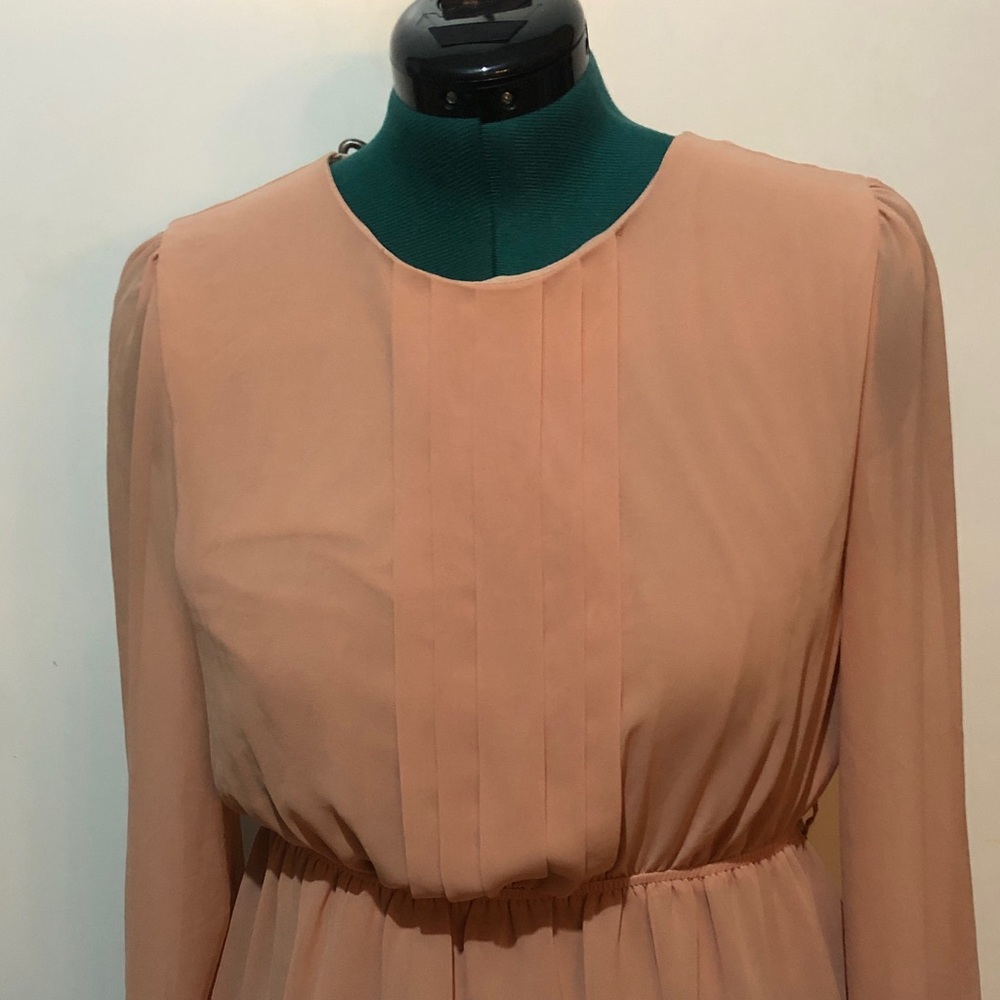 Forever 21 Blush Long Sleeve Dress
